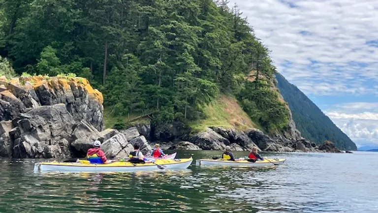 kayaking in Legoe Bay, Lummi Island